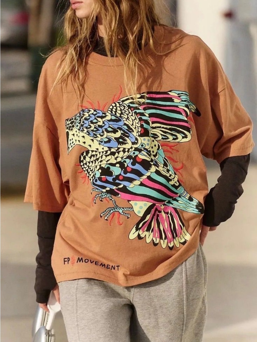 FP Movement Elliot Snowman Graphic Tee. Size XSmall!!! SOLD OUT!!!